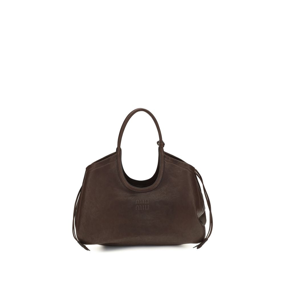 Miu Miu Brown  Ivy nappa  Tote Bag