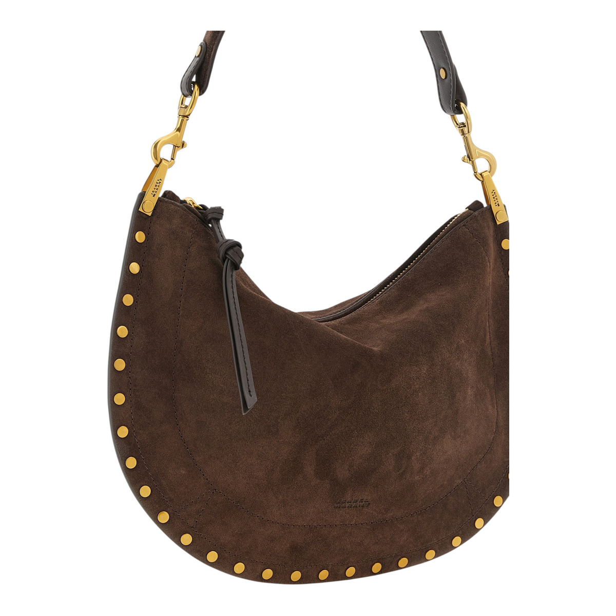 Isabel Marant Oskan Soft Zip Bolso de Mano Marrón