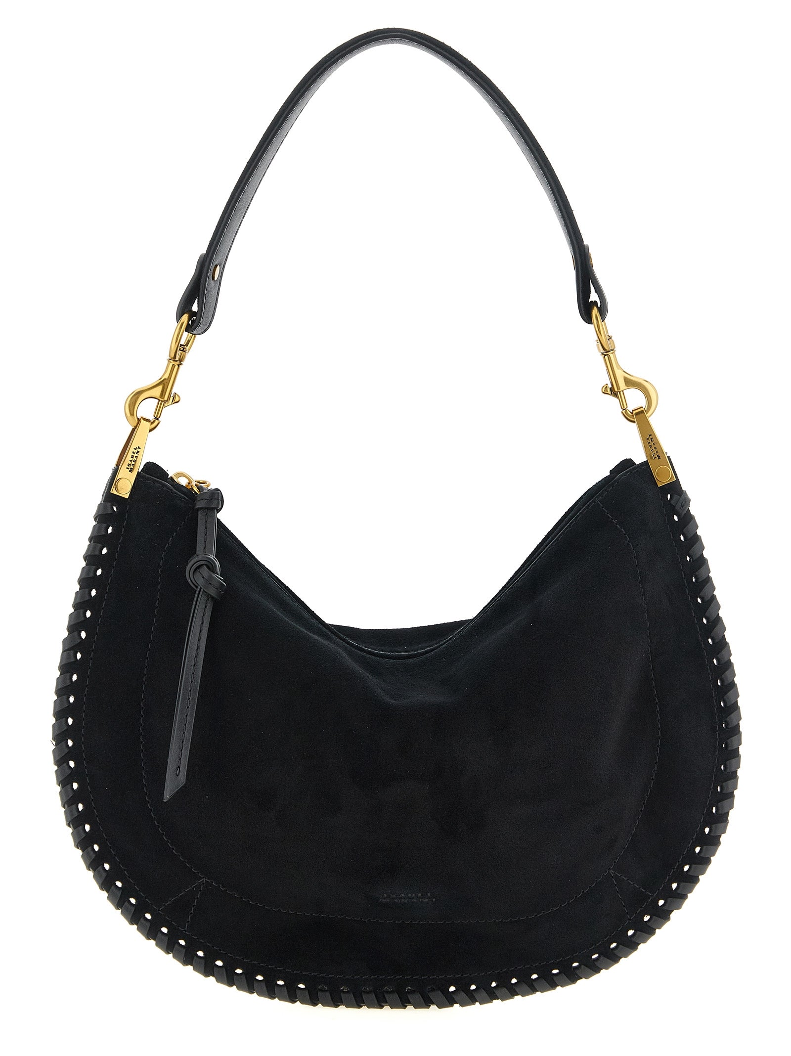 Isabel Marant Black Oskan Soft Zip Handbag