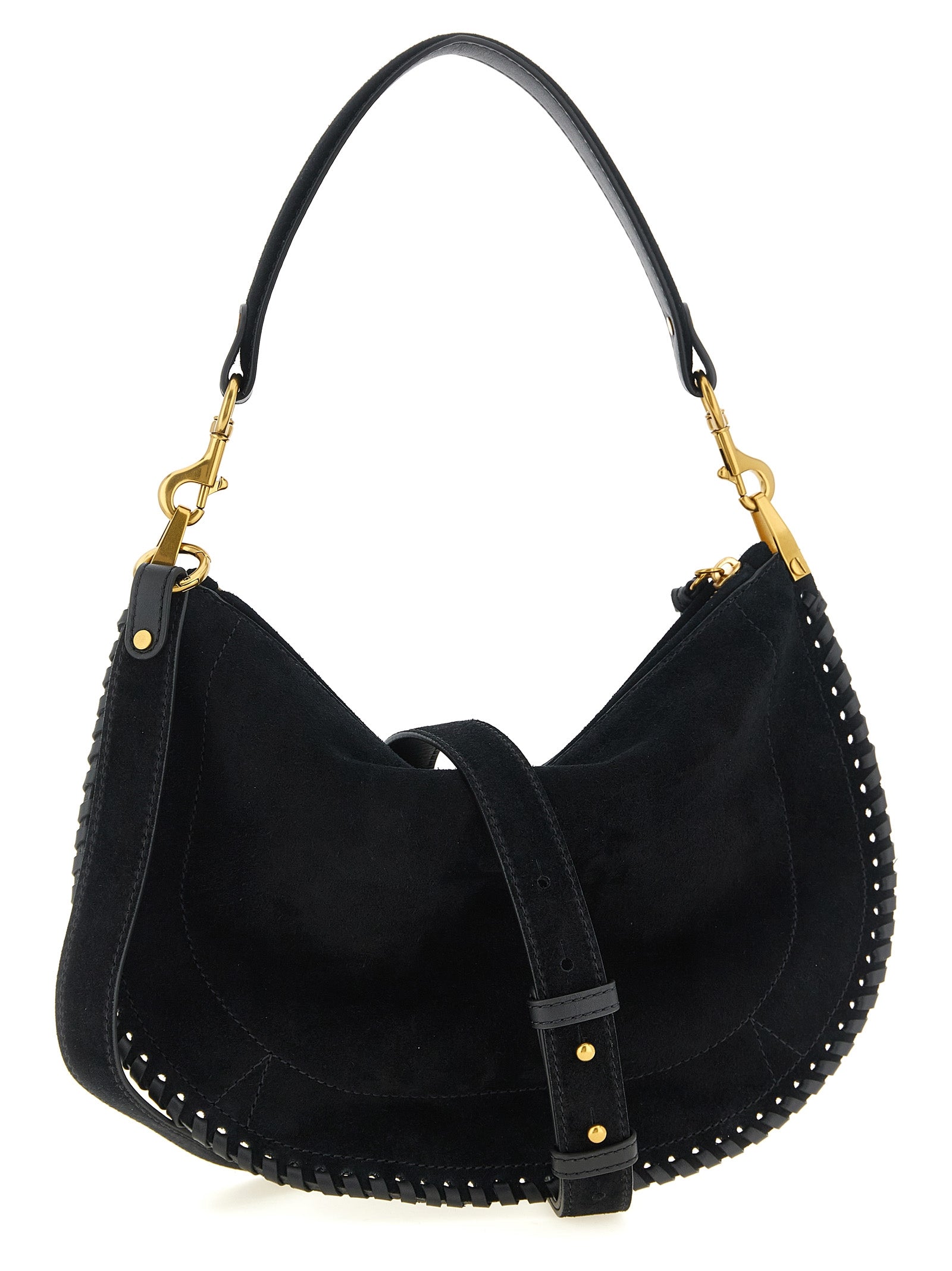 Isabel Marant Black Oskan Soft Zip Handbag