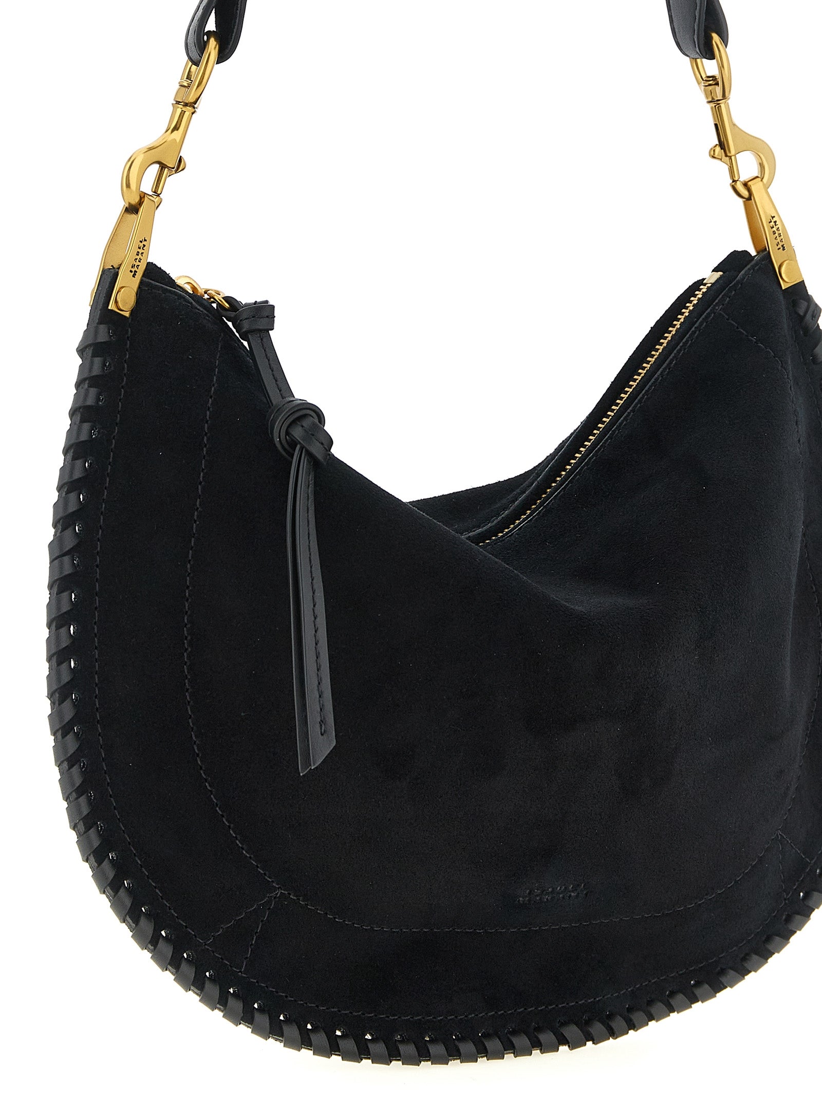 Isabel Marant Black Oskan Soft Zip Handbag