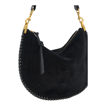 Isabel Marant Oskan Soft Zip Bolso de Mano Negro