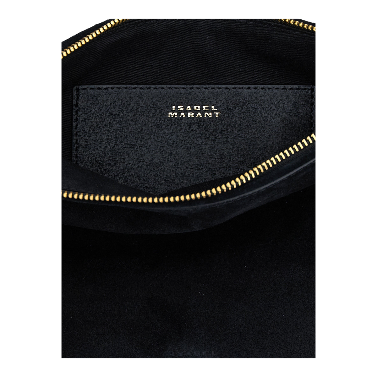 Isabel Marant Oskan Soft Zip Bolso de Mano Negro