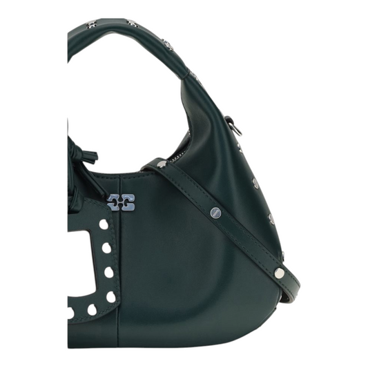 Ganni Hobo Bag Black Green