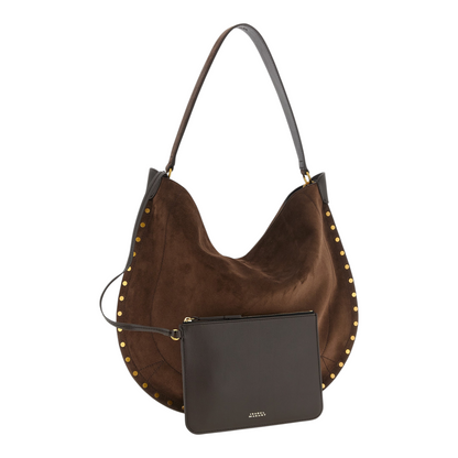 Isabel Marant Oskan Hobo Soft Shoulder Bag Brown