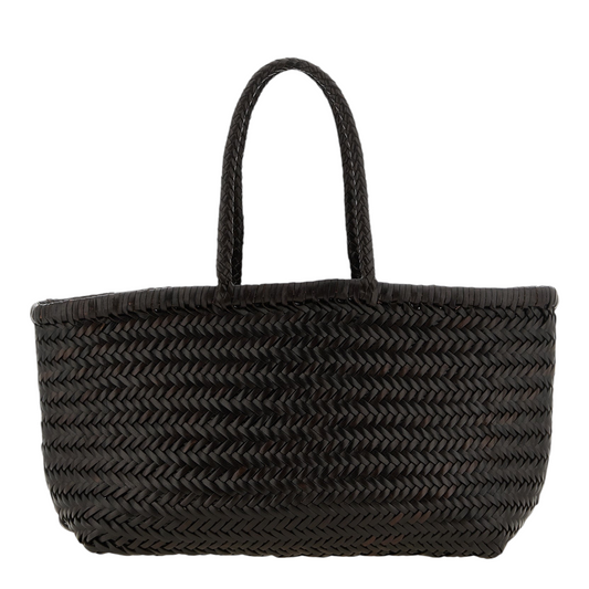 Dragon Diffusion Bamboo Triple Jump Big Bolso de Mano Marrón