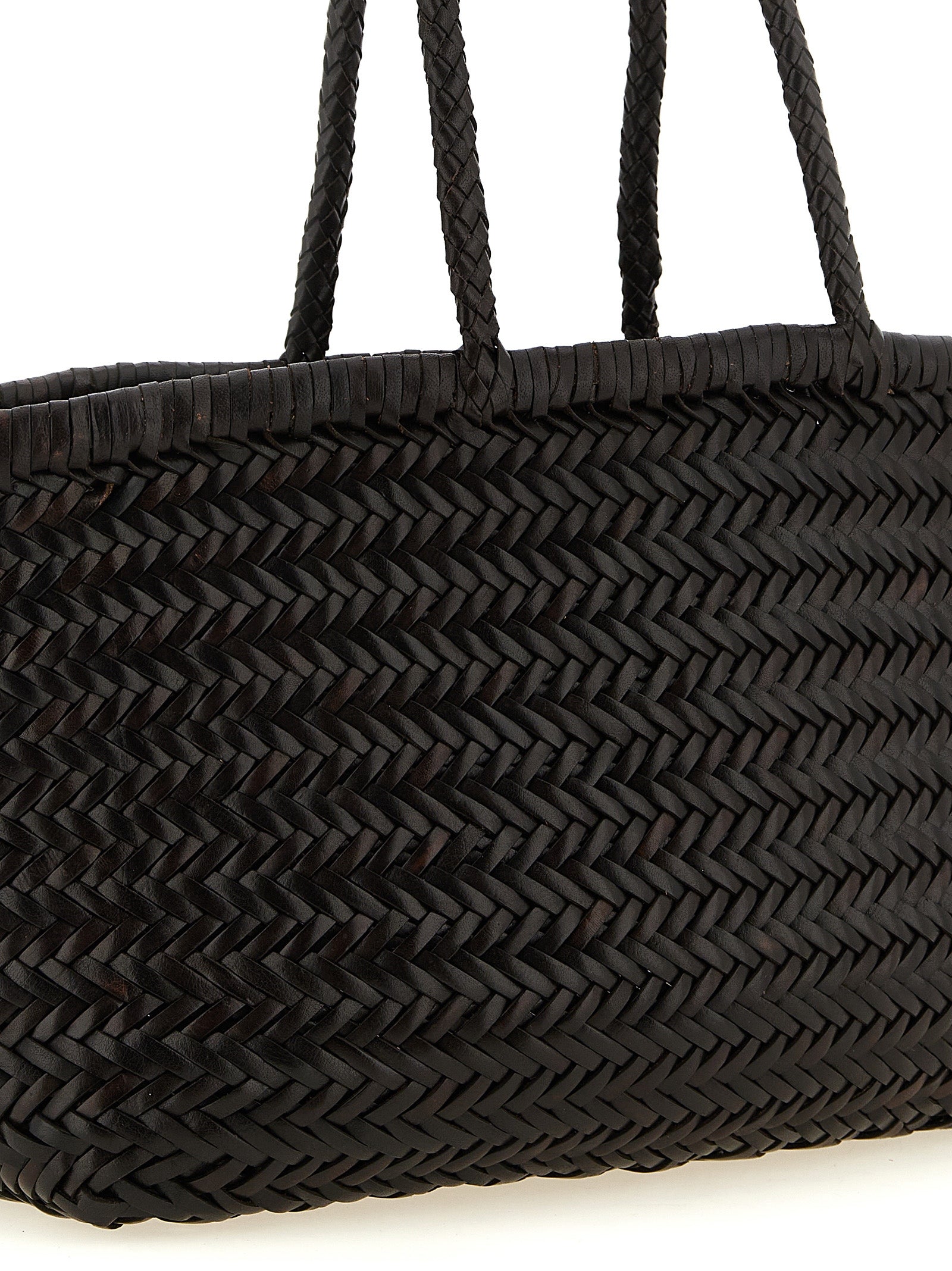 Dragon Diffusion Brown Bamboo Triple Jump Big Handbag