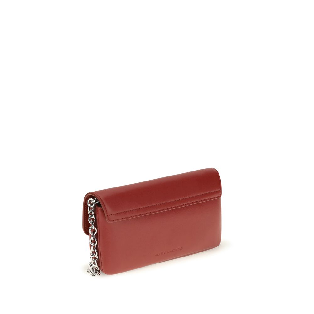 Marc Jacobs Red Snapshot Chain Wallet