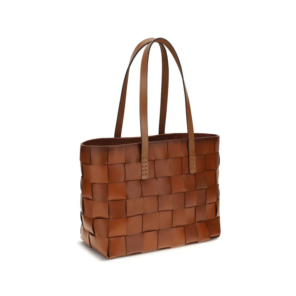 Dragon Diffusion Brown Japan leather Tote Bag