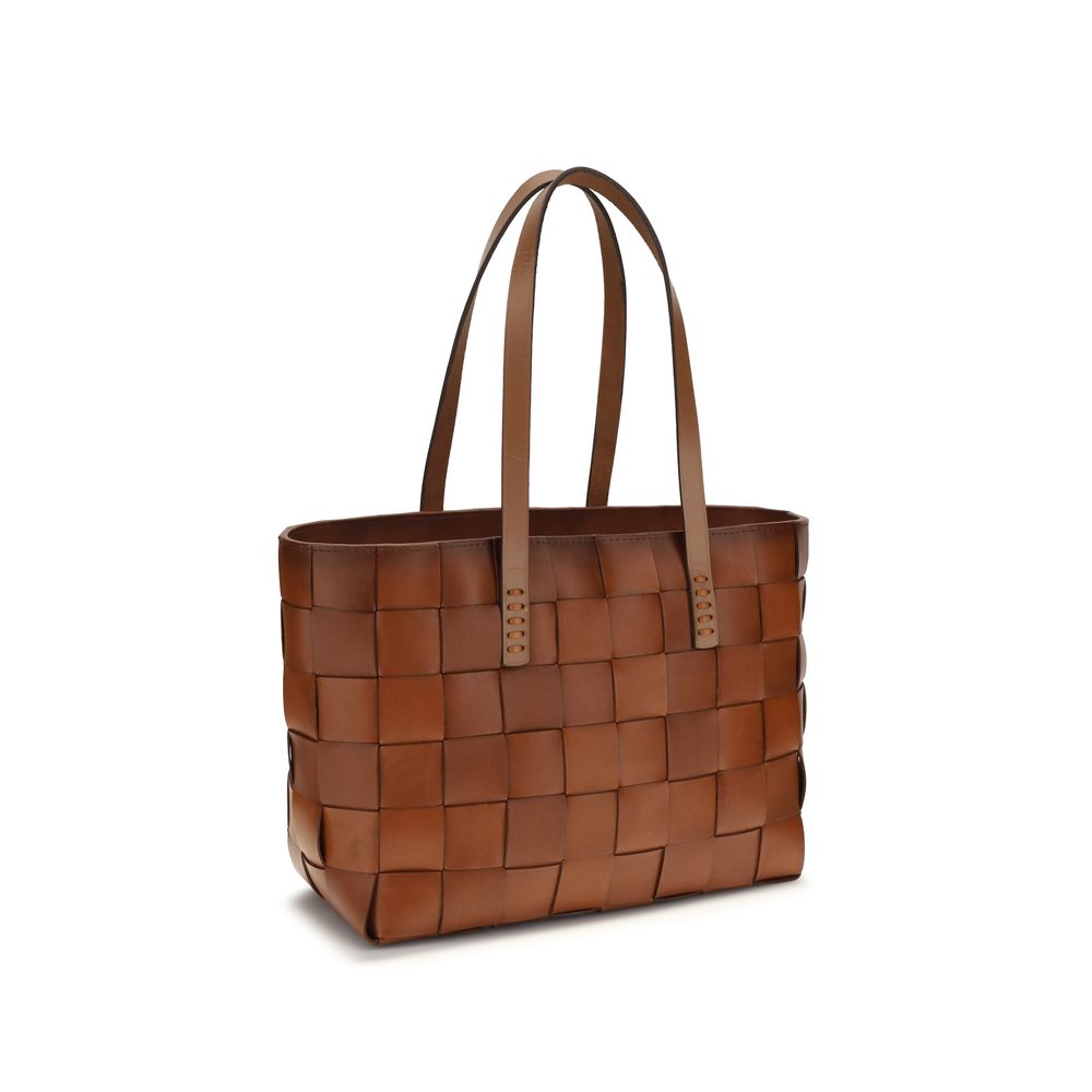 Dragon Diffusion Brown Japan leather Tote Bag