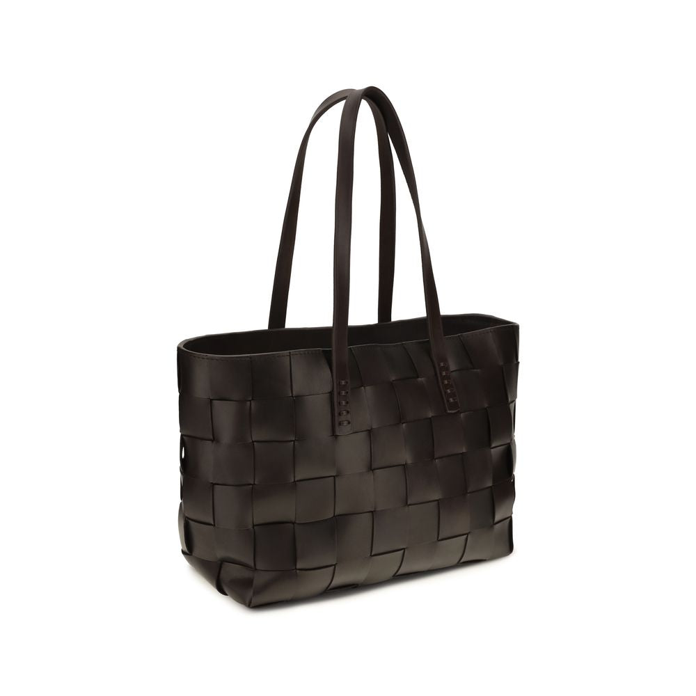 Dragon Diffusion Brown Japan leather Tote Bag