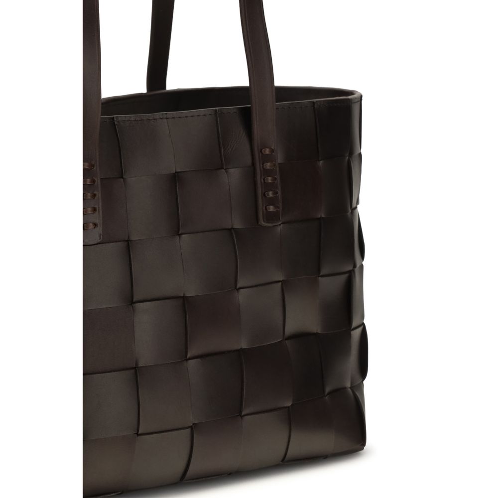 Dragon Diffusion Brown Japan leather Tote Bag