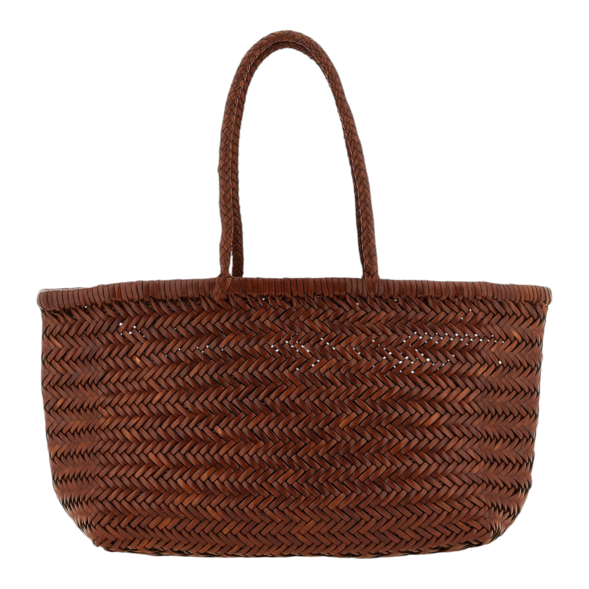 Dragon Diffusion Bamboo Triple Jump Shoulder Bag Brown