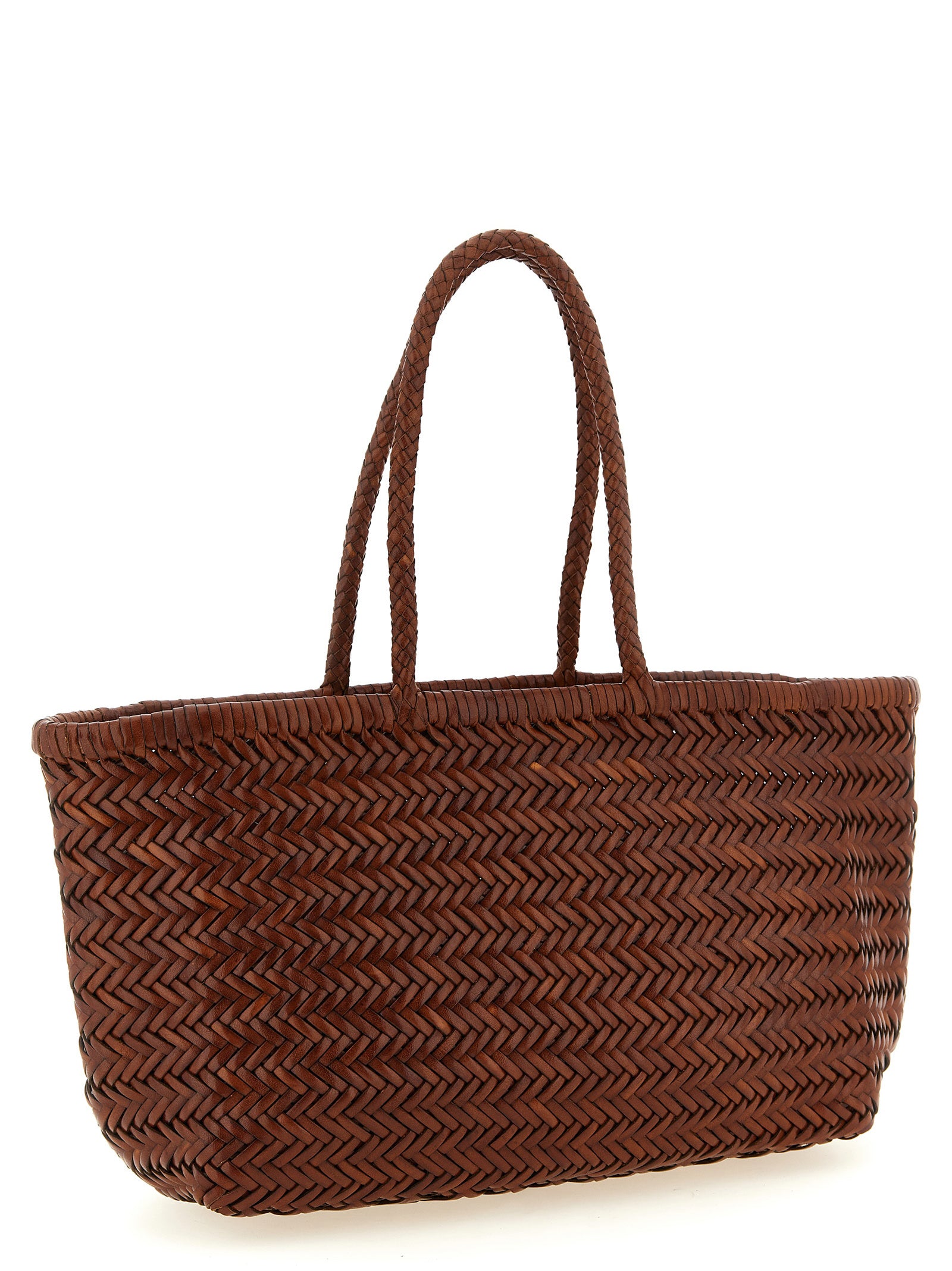 Dragon Diffusion Brown Bamboo Triple Jump Shoulder Bag