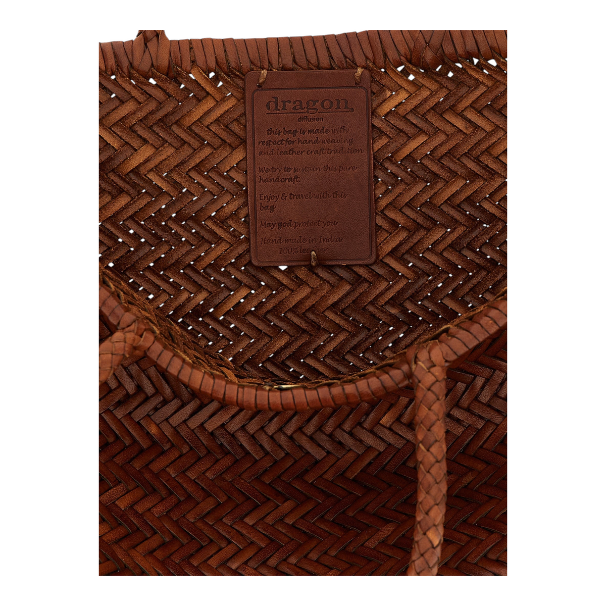 Dragon Diffusion Bamboo Triple Jump Shoulder Bag Brown