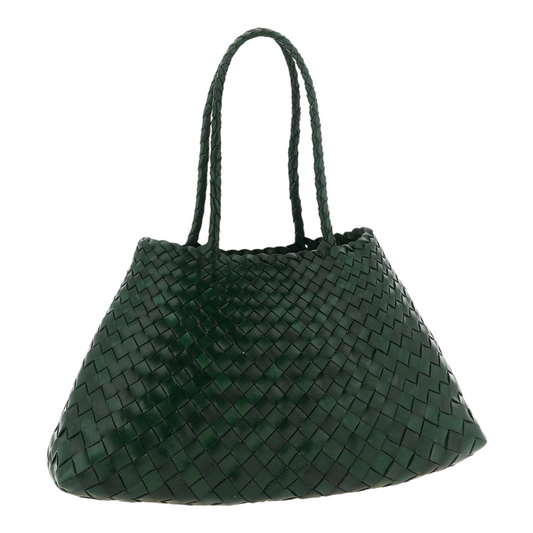 Dragon Diffusion Santa Croce Shoulder Bag Green Geometric