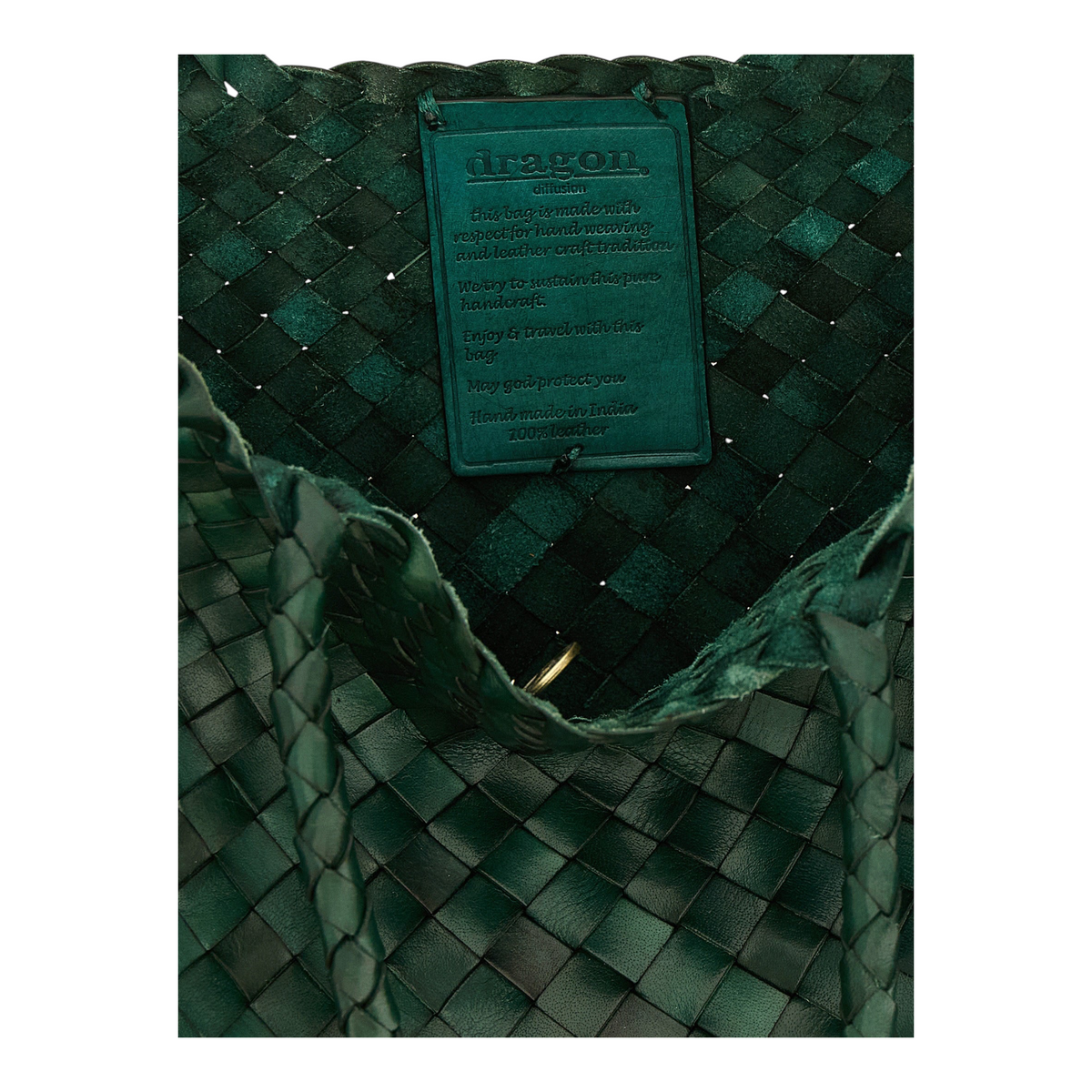 Dragon Diffusion Santa Croce Bolso de Hombro Verde Geométrico