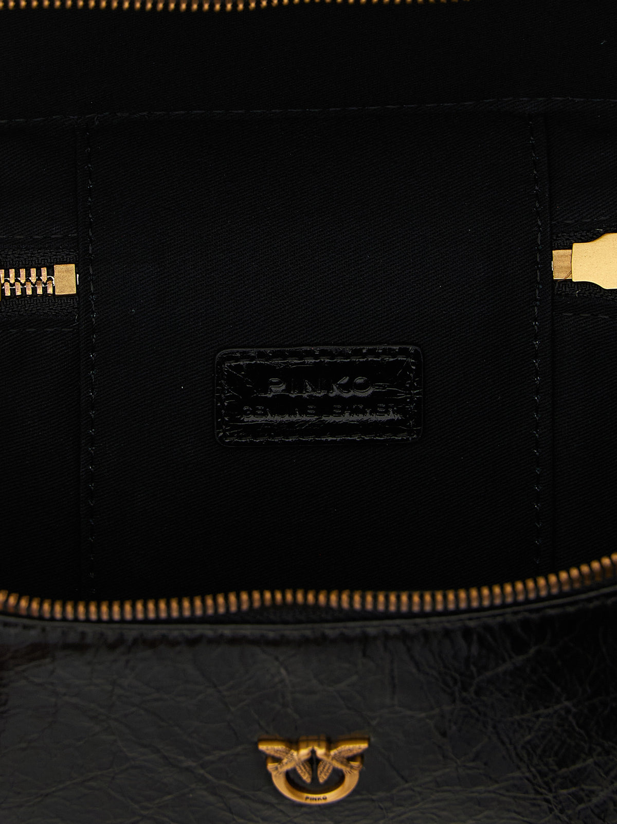 PINKO Black Vanity Soft Crossbody Bag