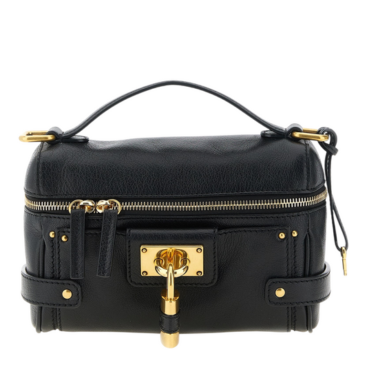 Chloé Vanity Paddington Shoulder Bag Black
