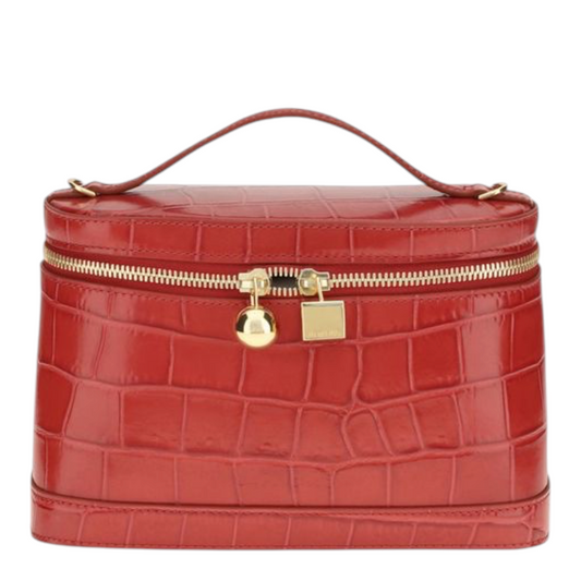 Jacquemus Le Petit Vanity Shoulder Bag Red Geometric