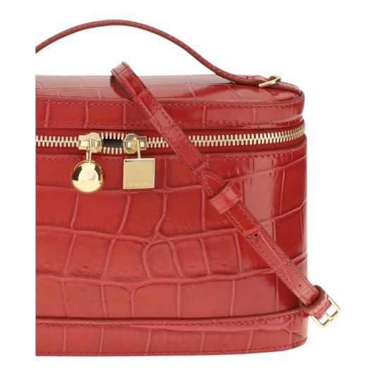 Jacquemus Le Petit Vanity Shoulder Bag Red Geometric