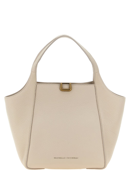 Brunello Cucinelli Sartorial Bolso Bucket Beige