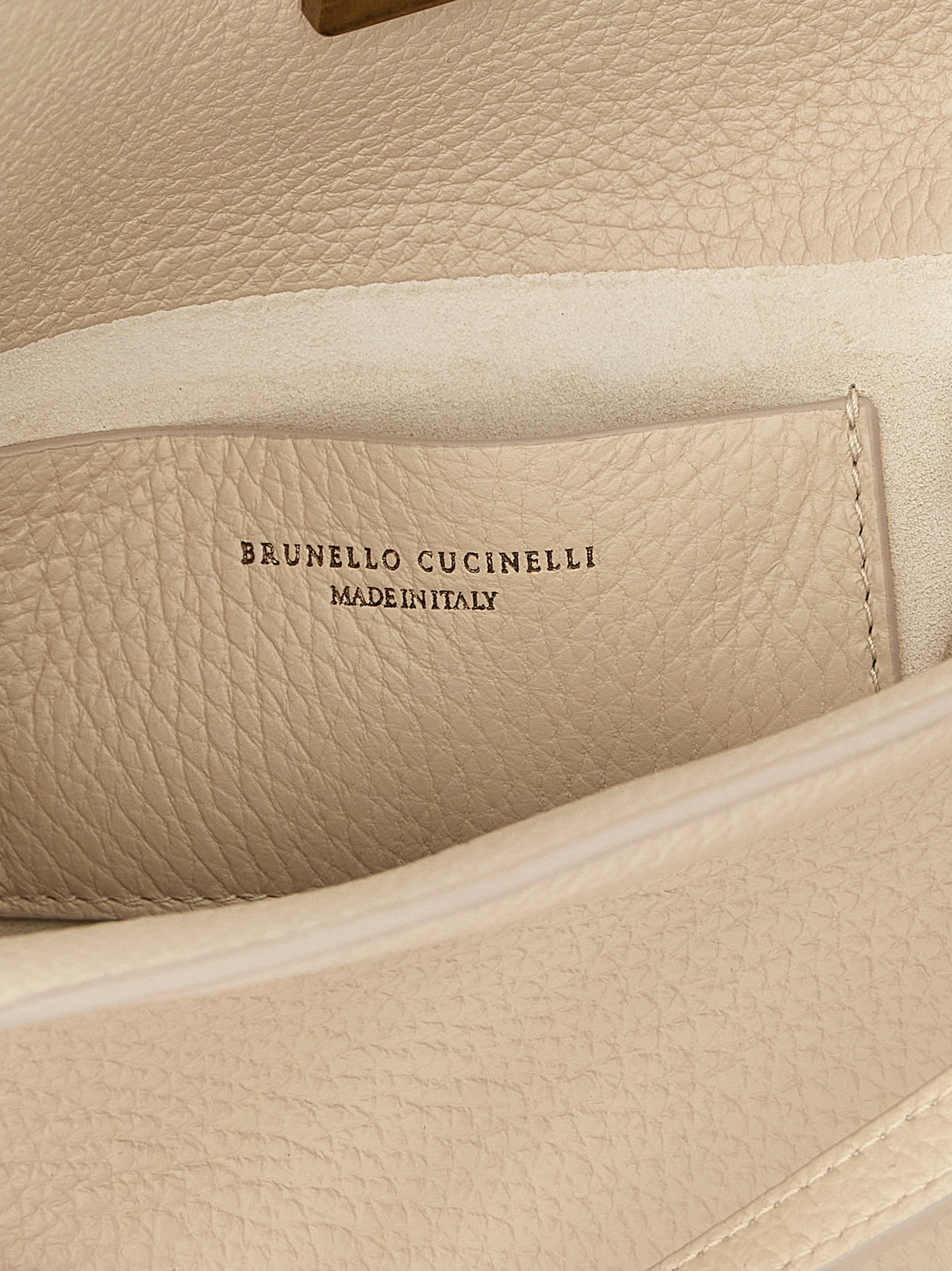 Brunello Cucinelli Beige Sartorial Bucket Bag