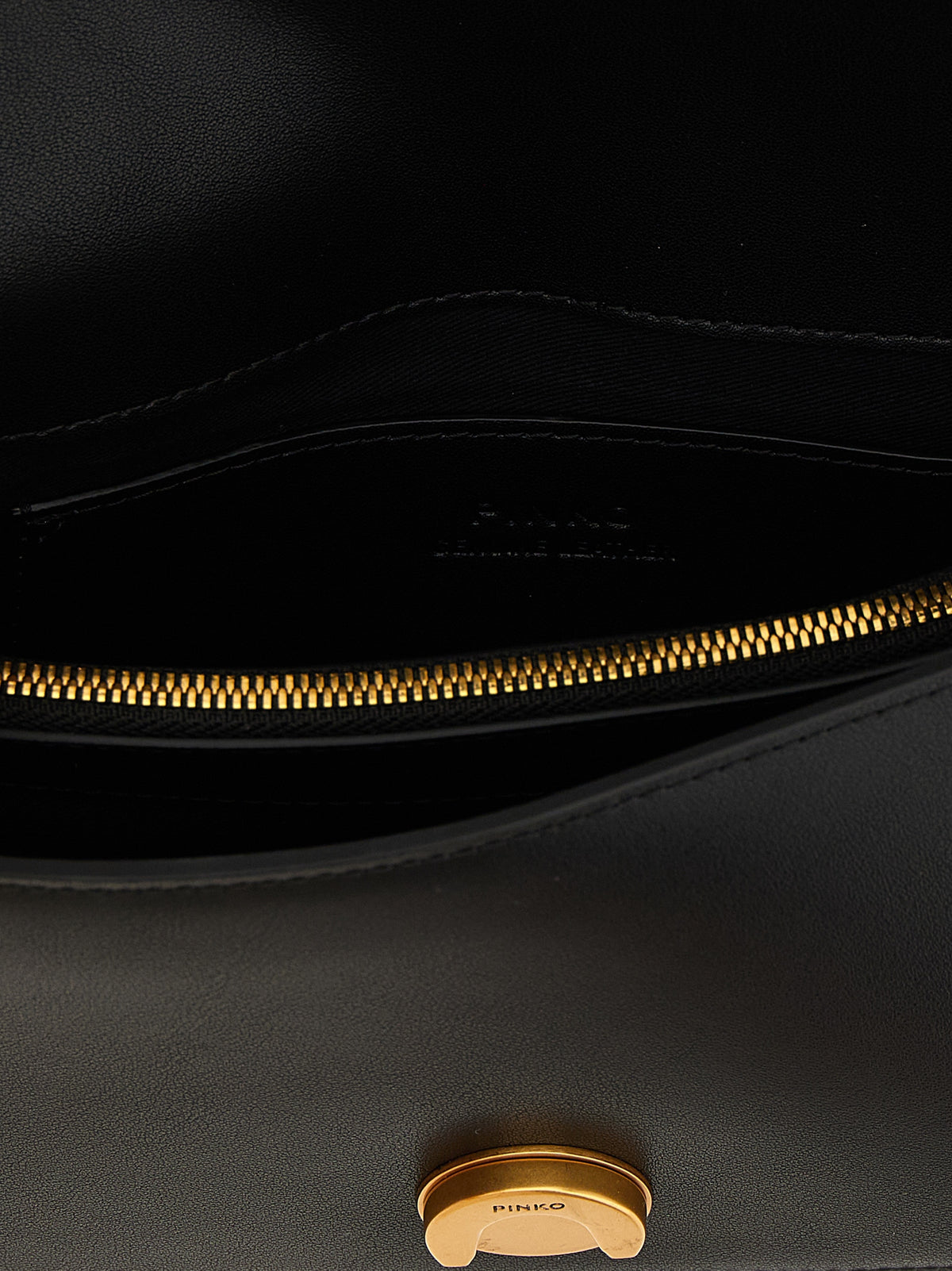 PINKO Black Love One Mini Crossbody Bag