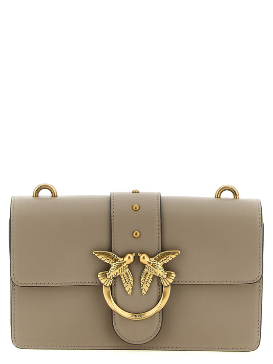 PINKO Love One Bolso Bandolera Gris