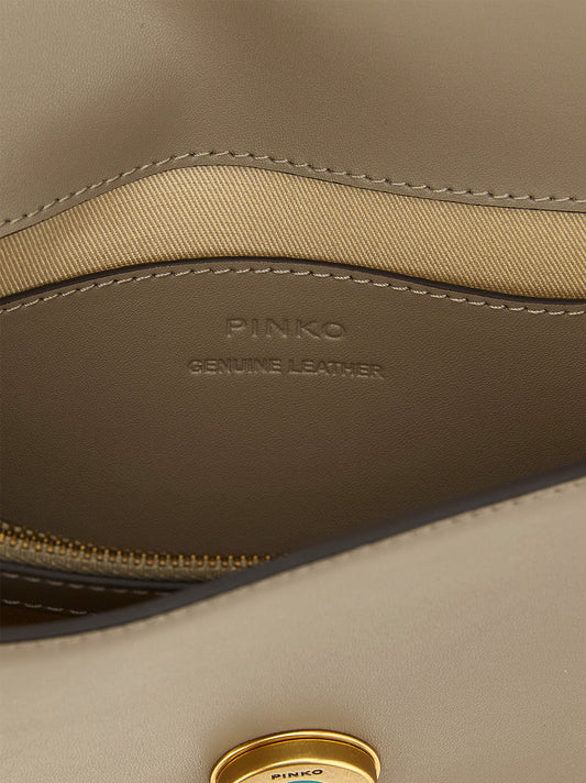 PINKO Love One Bolso Bandolera Gris