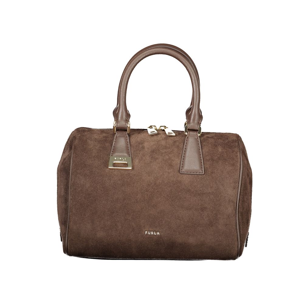 Furla Brown Olivia M Boston Bag