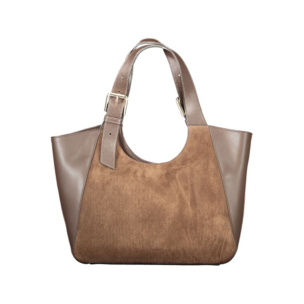 Furla Brown Dora M Tote Bag