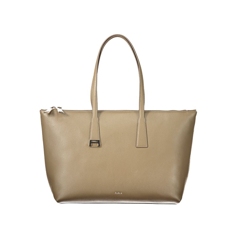 Furla Green Olivia L Tote Bag