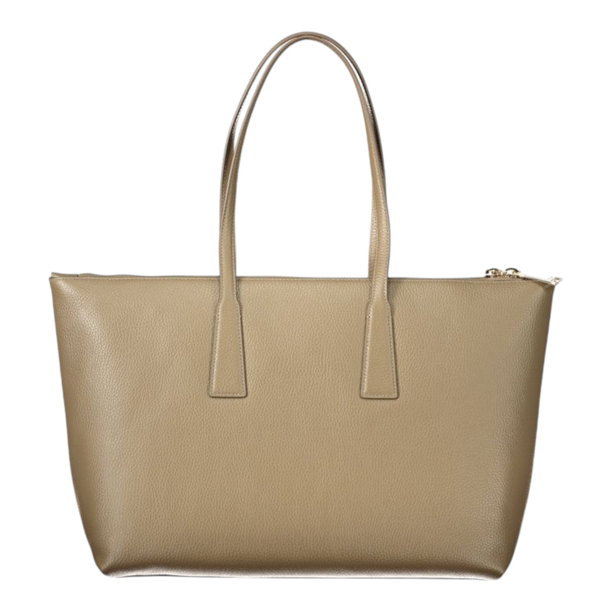 Bolso tote Furla Olivia L en cuero verde de XT & Co con asas dobles y cierre superior