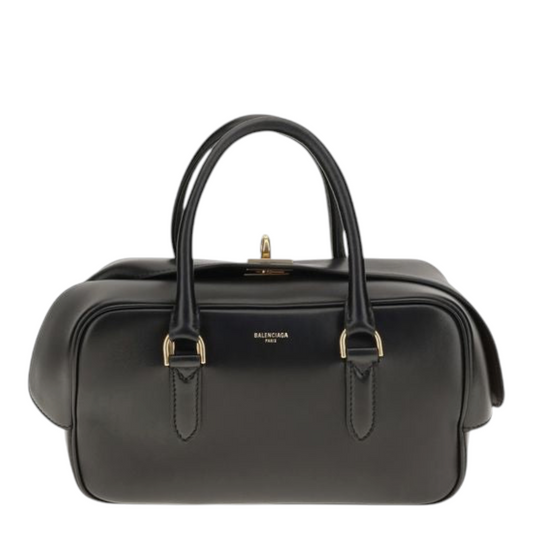 Balenciaga Le 7 Bowling Bolso de Mano Negro