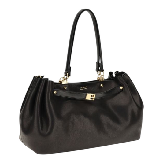 Balenciaga Bel Air Tote Shoulder Bag Black