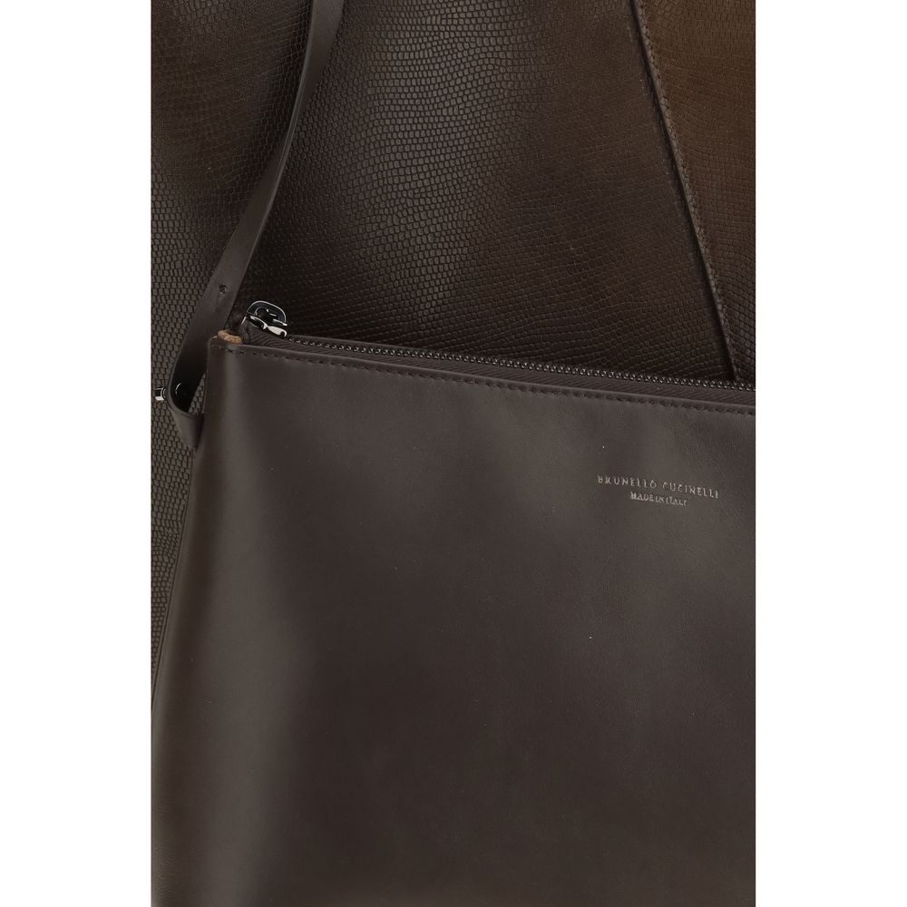 Brunello Cucinelli Brown Duo Tote Bag