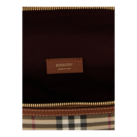 Burberry Vanity Bolso Bandolera Cuadros Escoceses Beige