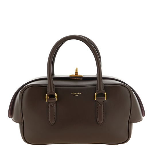Balenciaga Bowling Le 7 Handbag Brown