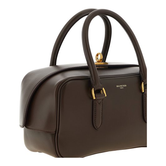 Balenciaga Bowling Le 7 Handbag Brown