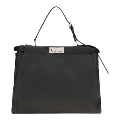 Fendi Peekaboo Bolso de Hombro Negro