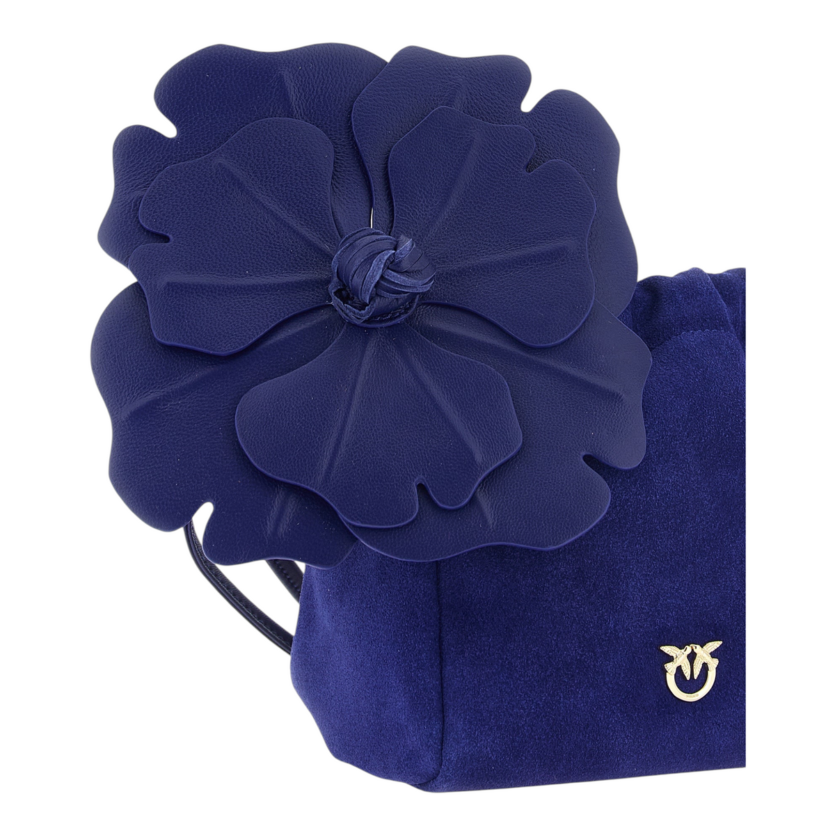 PINKO Flower Clutch Floral Azul Marino