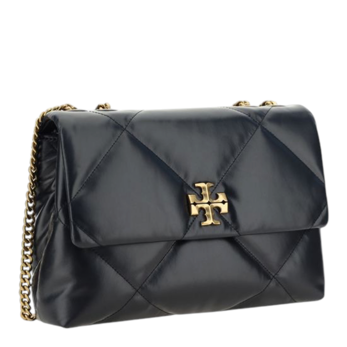 Tory Burch Kira Diamond Bolso de Hombro Negro