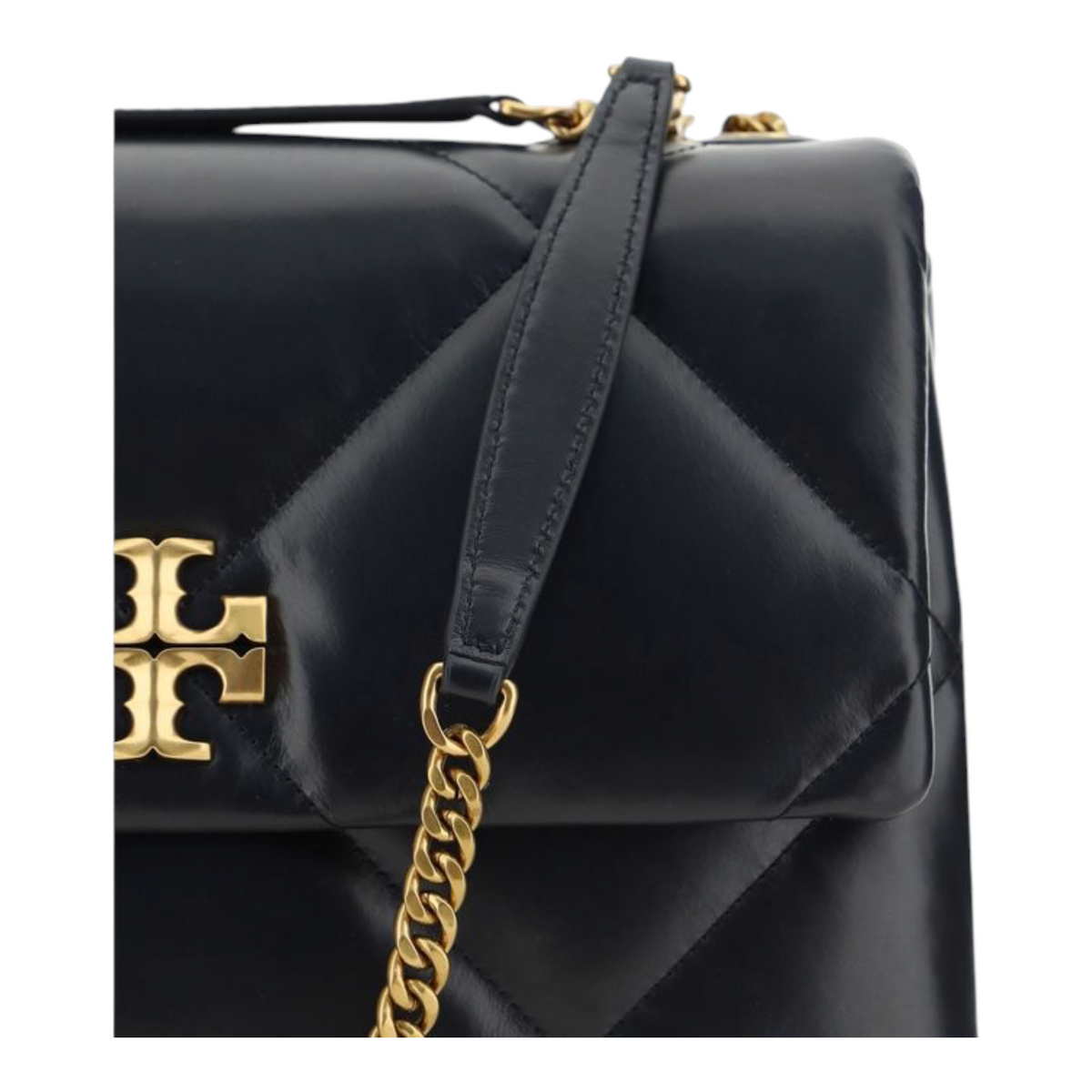 Tory Burch Kira Diamond Bolso de Hombro Negro