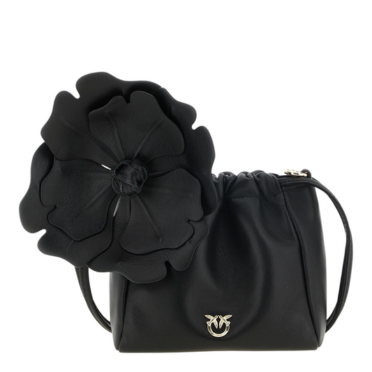 PINKO Flower Clutch Negro