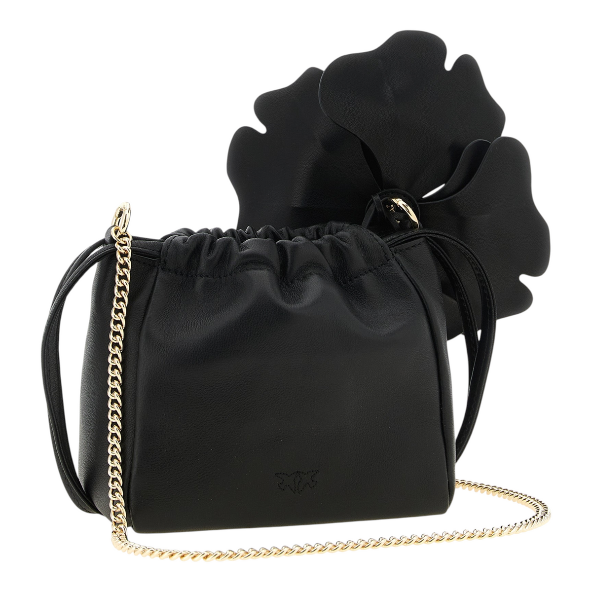 PINKO Flower Clutch Negro