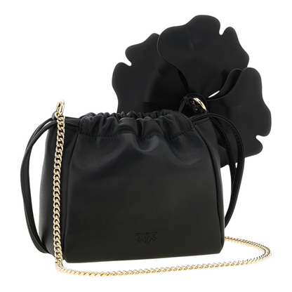 PINKO Flower Clutch Negro