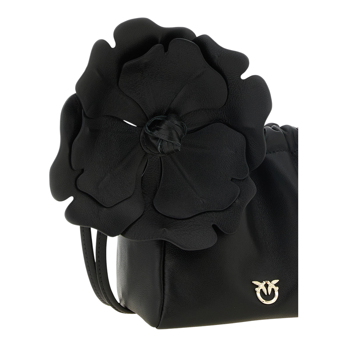 PINKO Flower Clutch Negro