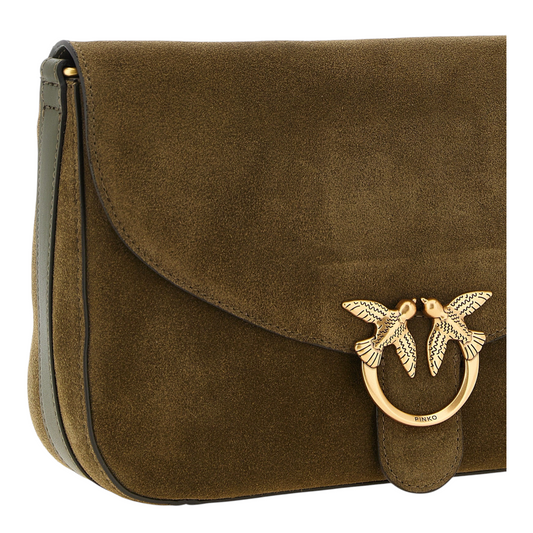 PINKO Love Satchel Bolso Bandolera Verde