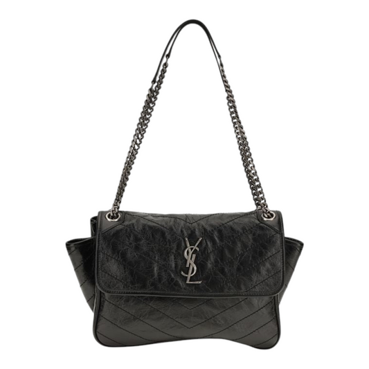 Saint Laurent Niki Tripouch Shoulder Bag Black